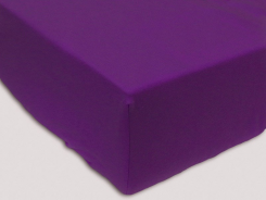 Простыня на резинке трикотажная 120х200 / оттенки фиолетового