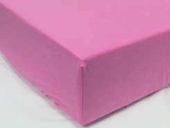 Простыня на резинке трикотажная 180х200 / оттенки розового