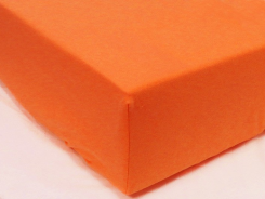 Простыня на резинке трикотажная 140х200 / оттенки оранжевого