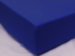 Простыня на резинке трикотажная 160х200 / оттенки синего